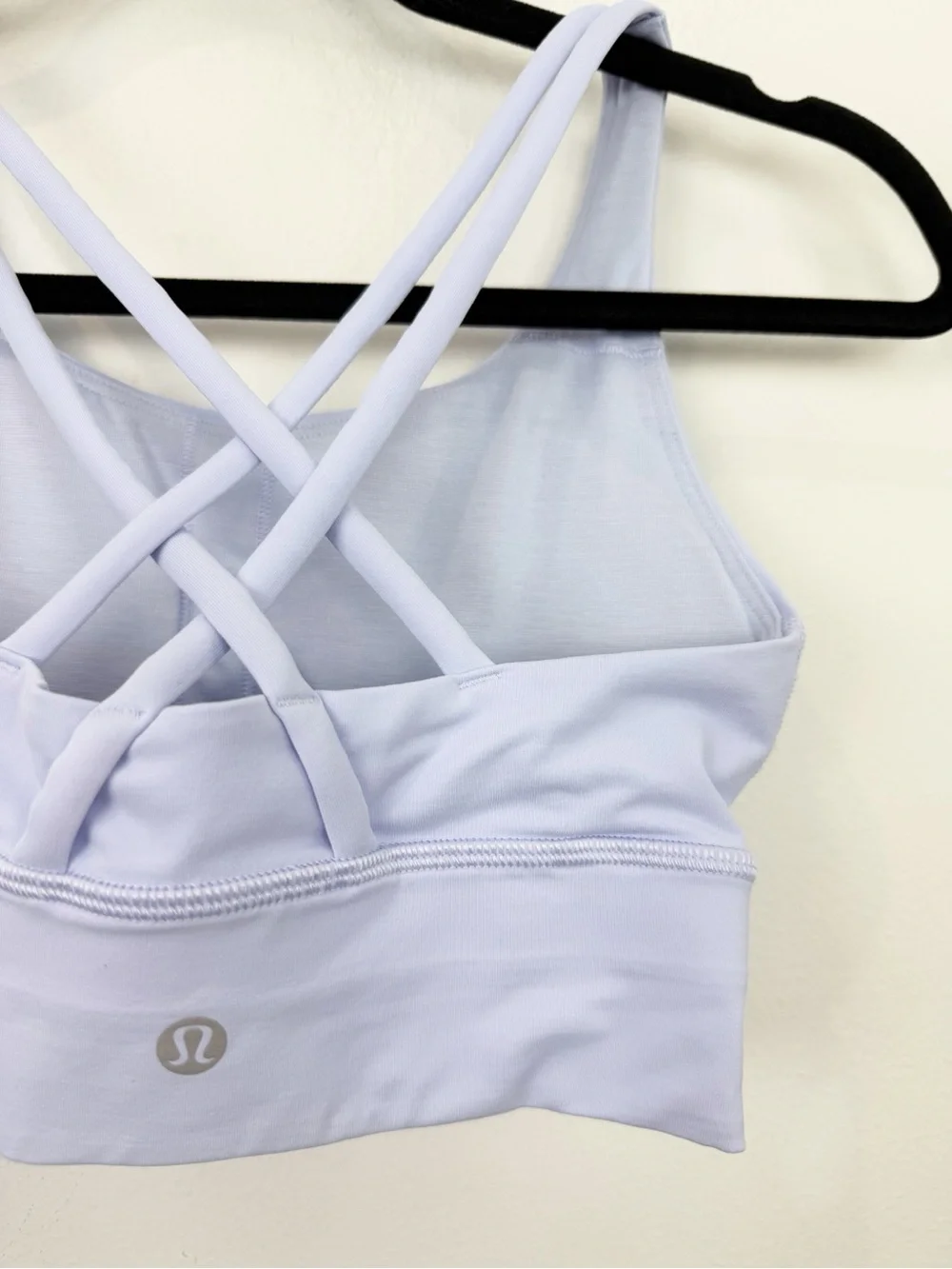 Lululemon Energy Bra Long Line Light Blue Lavender Size 4